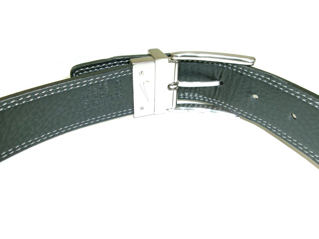 Nike Tour Core Reversible Mens Black White Belt Size 32 Iconic Nike Swoosh Logo
