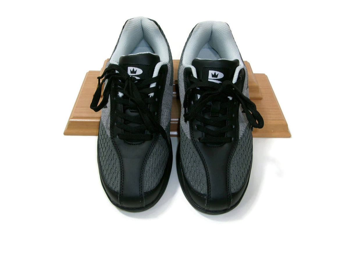 Brunswick Mens Renegade Mesh Grey Bowling Shoes Lace Up  Size 6.5 M Comfort Nice