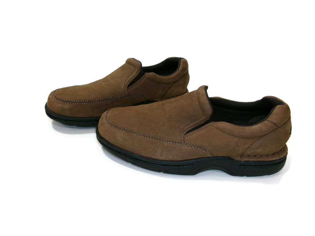 Rockport  Classic Mens Light Brown Leather Loafers  Comfort Shoes Size 8 W