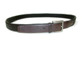 Brown Handcrafted Bonded Leather Mens Casual to Dress Belt Size 50 Silver Buckle