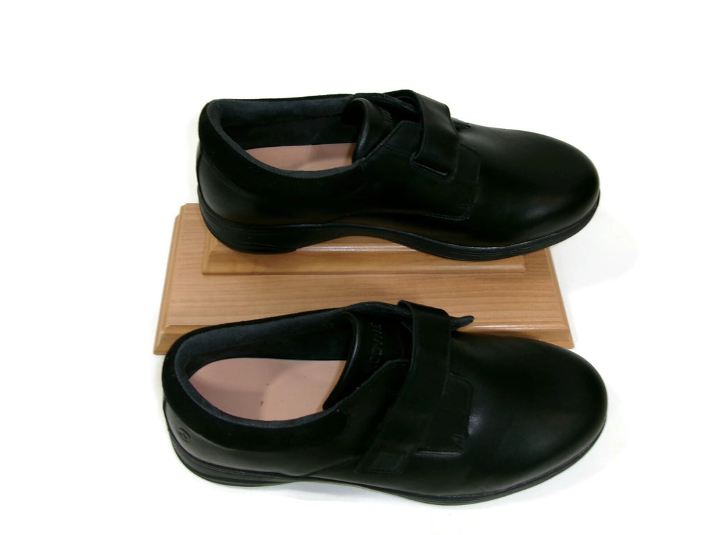 Anodyne Mens Black Leather Diabetic Shoes #66 Size 13 W Casual Comfort
