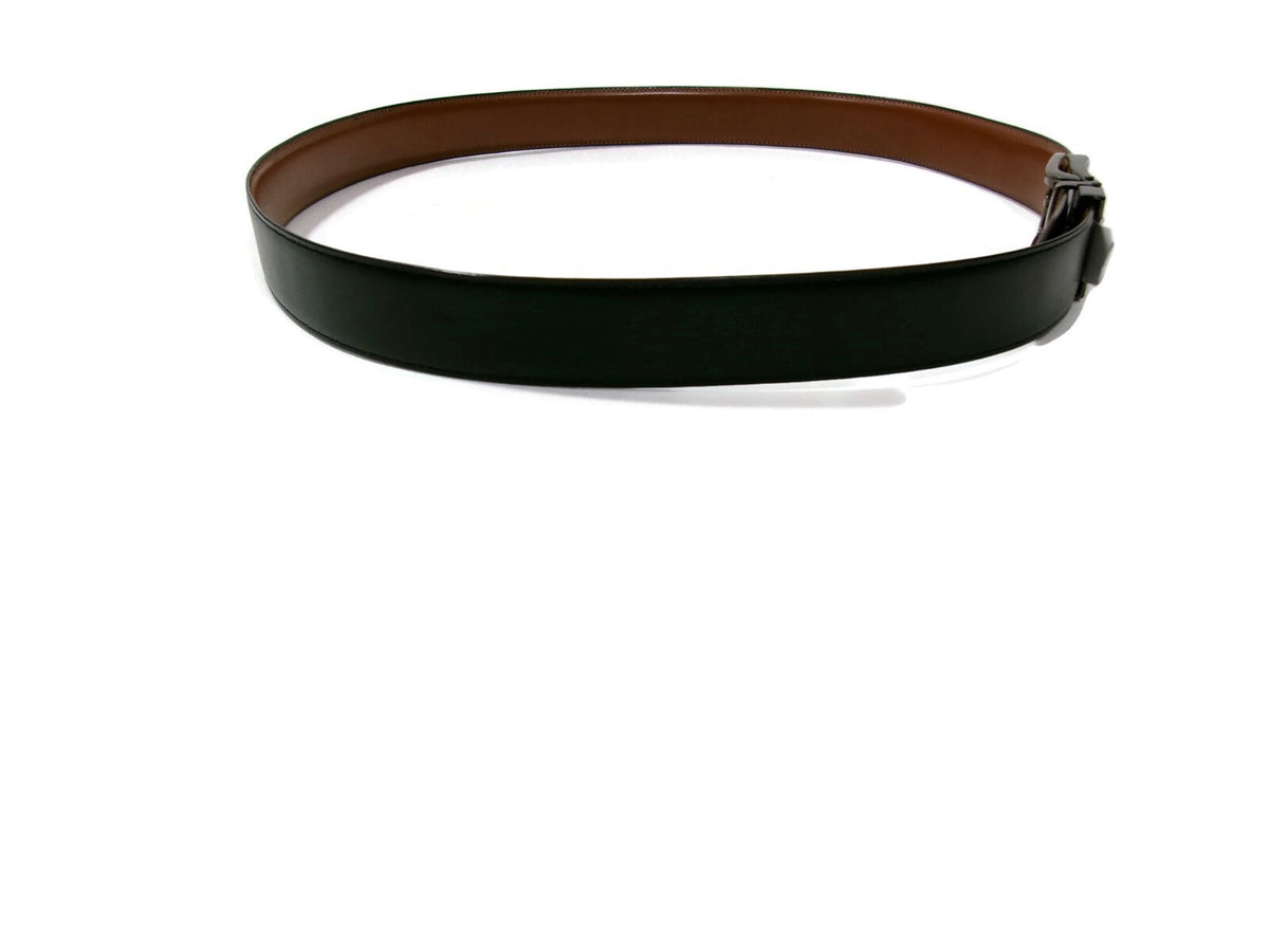 Perry Ellis Mens Reversible Ratchet Belt Black &Tan  Size L 38/40 Bonded Leather