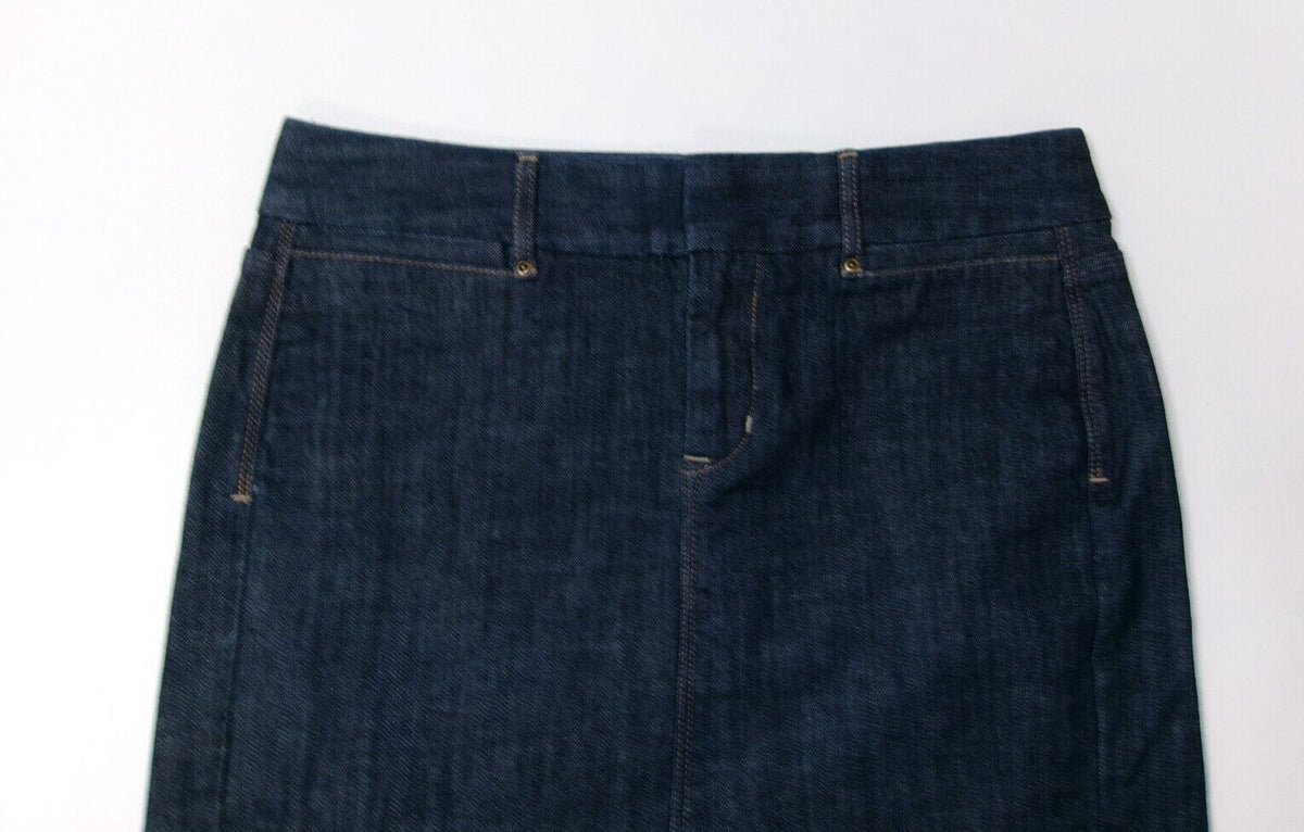 Womens RETRO Vintage GAP JEANS Denim Dark Indigo Jeans Skirt Size 6