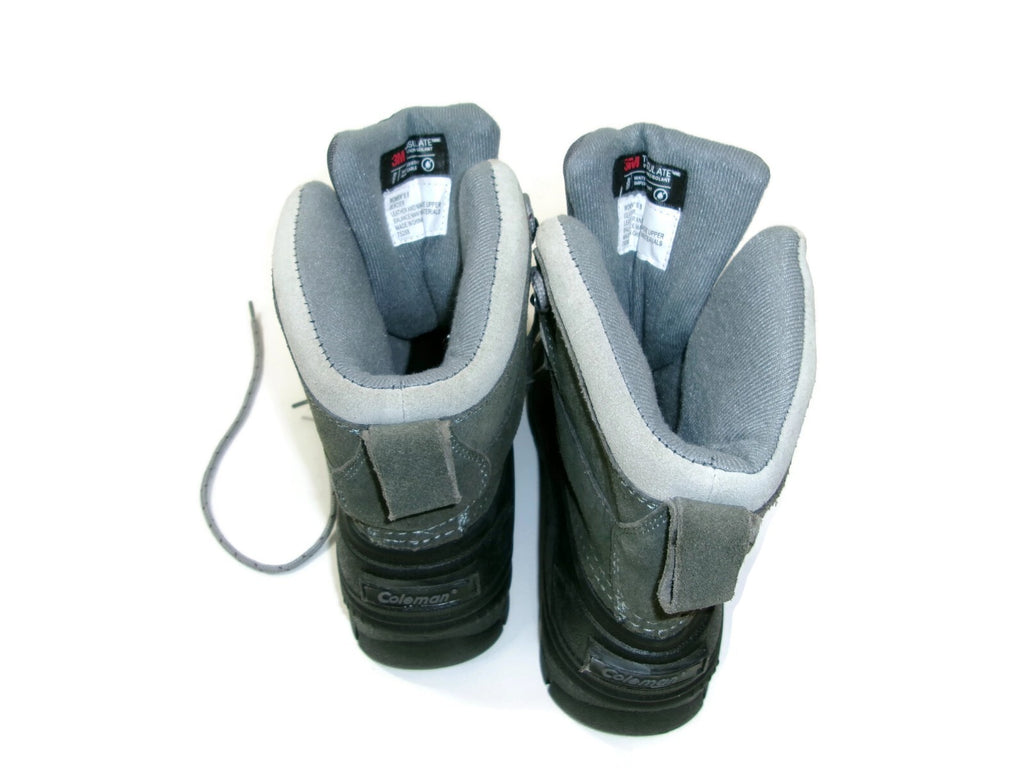 Coleman Womens Grey & Black Thinsulate 3M Waterproof Snow Boots Shoes Size 8 M