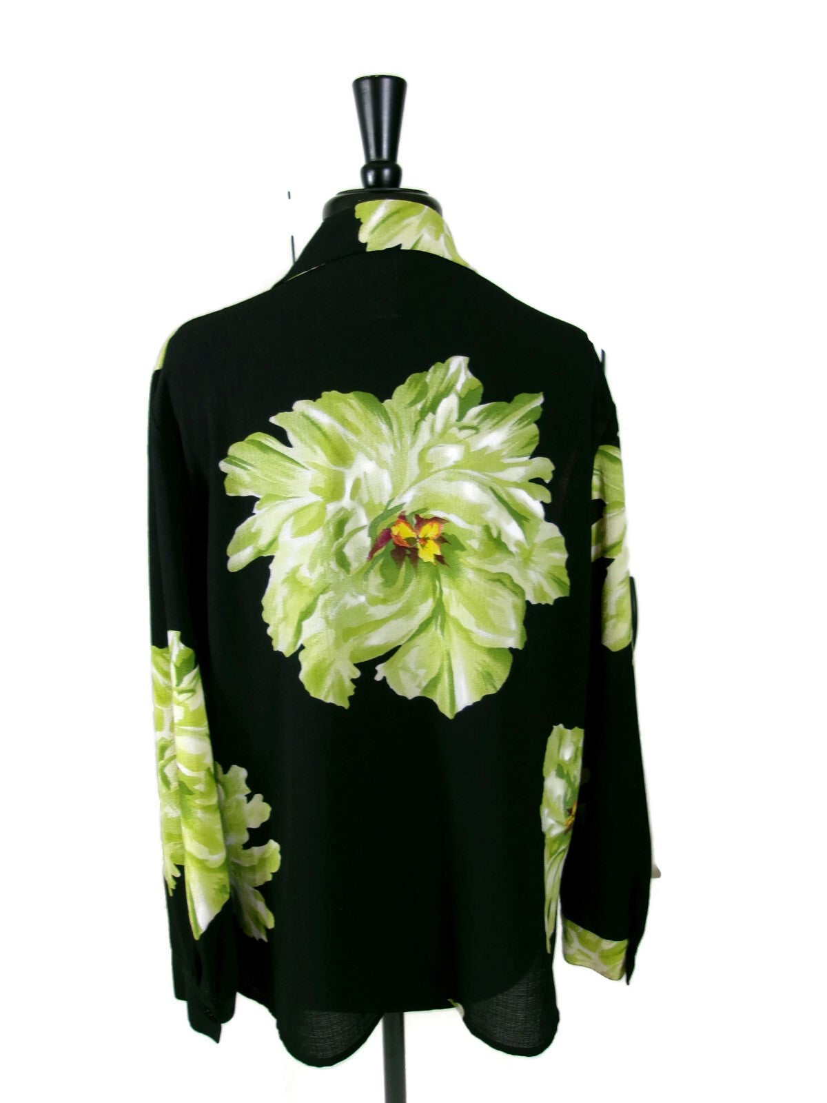 SAG HARBOR Womens Beautiful Green and Black Top Blouse Shirt Size 18