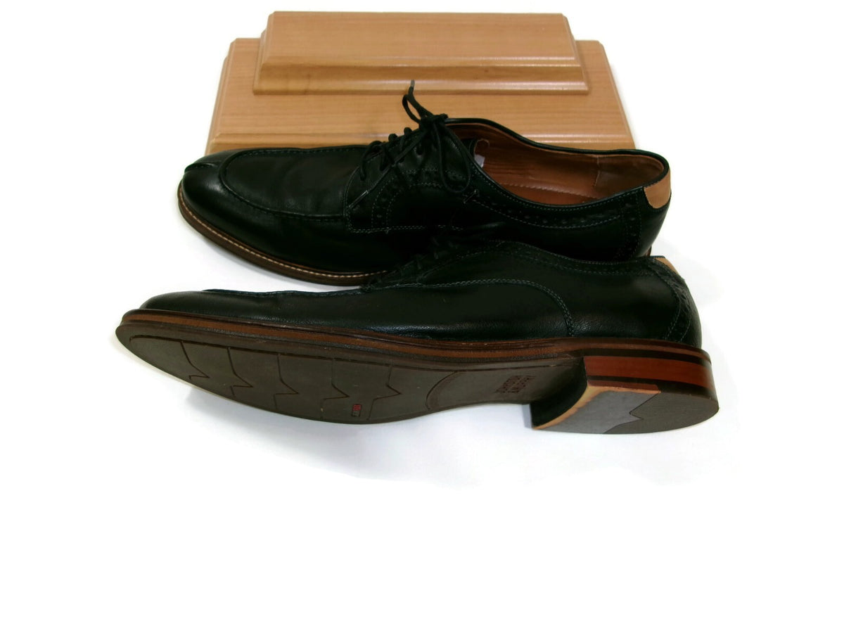 Johnston & Murphy Mens Flex Sheep Skin Leather Soles Black  Shoes Size 13 D