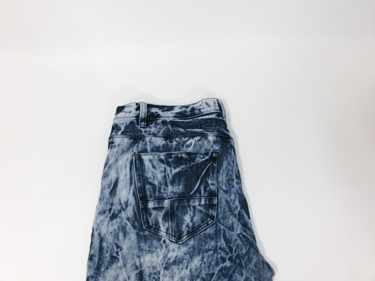 Mens Decibel Jeans Size 42X32 Bleach/Acid Wash Destroyed Relaxed Loose Vintage