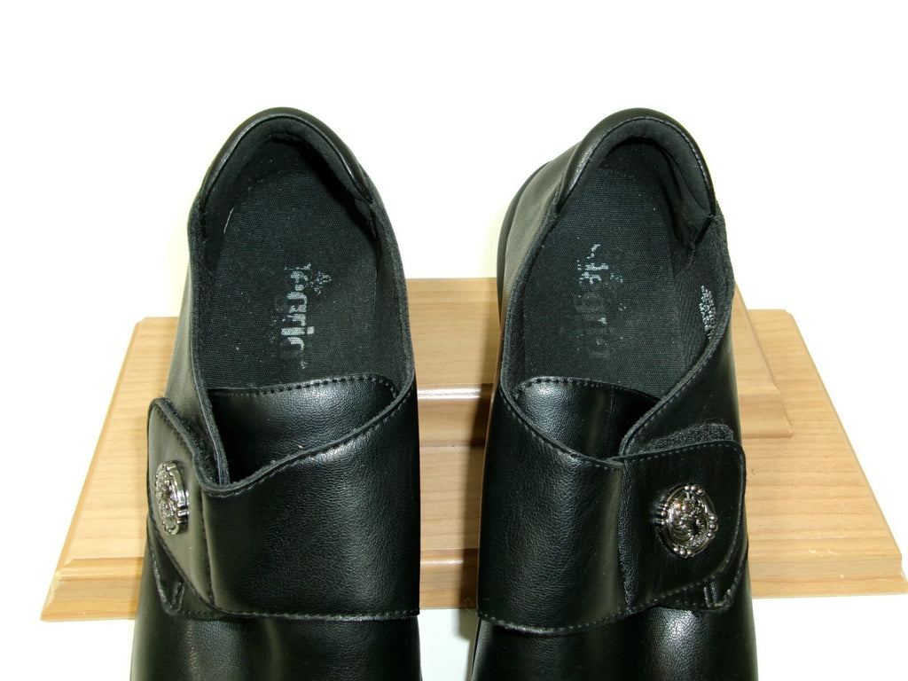 Alegria Black Spring Monk Strap Slip On Clogs Shoes Size US 9 /9.5  EU 40