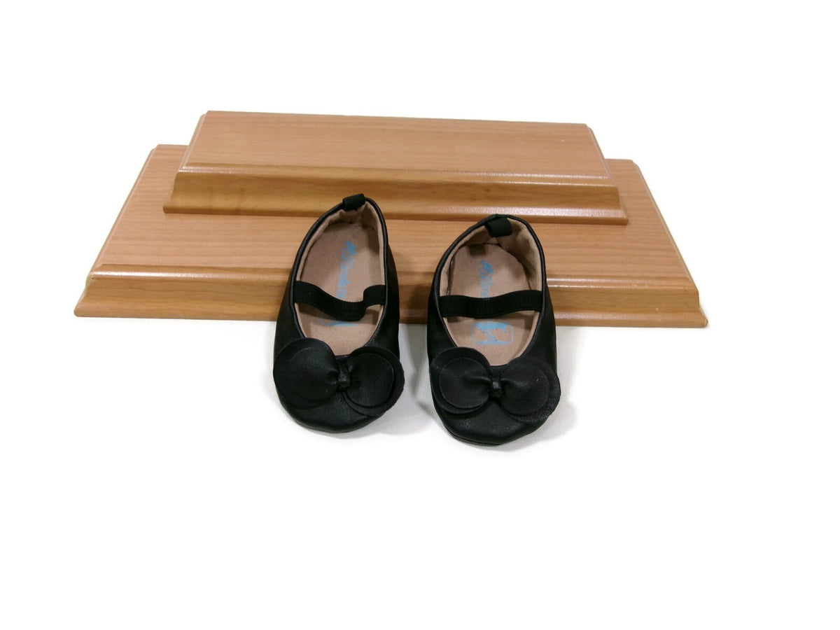 Caramelle Blu Infant Baby Girls Mary Jane Ballet Flats Elastic Strap Size 6-9 M