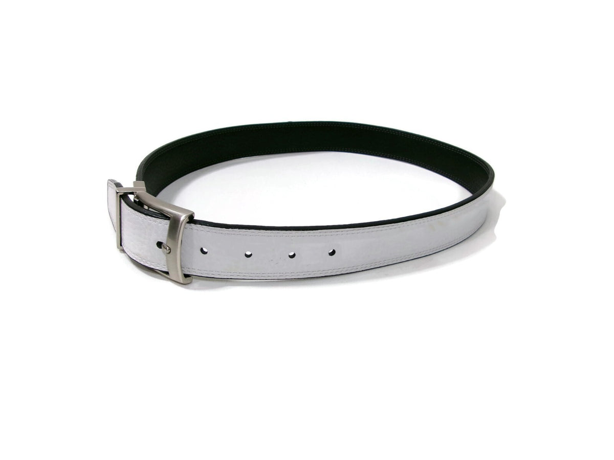 Nike Tour Core Reversible Mens Black White Belt Size 32 Iconic Nike Swoosh Logo