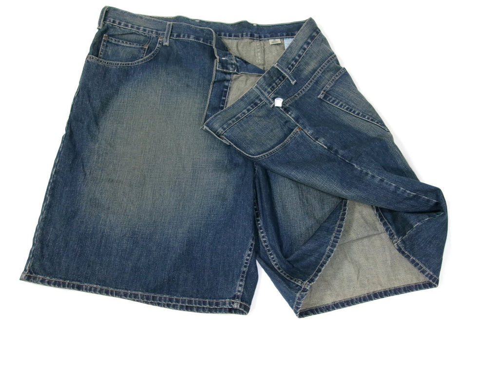 North Canyon Traders Mens Jean Denim Shorts Size 60 Blue Distressed New