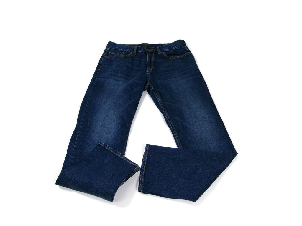Banana Republic Mens  Straight Fit Jeans Pants Size 33 x 32 Distressed Denim