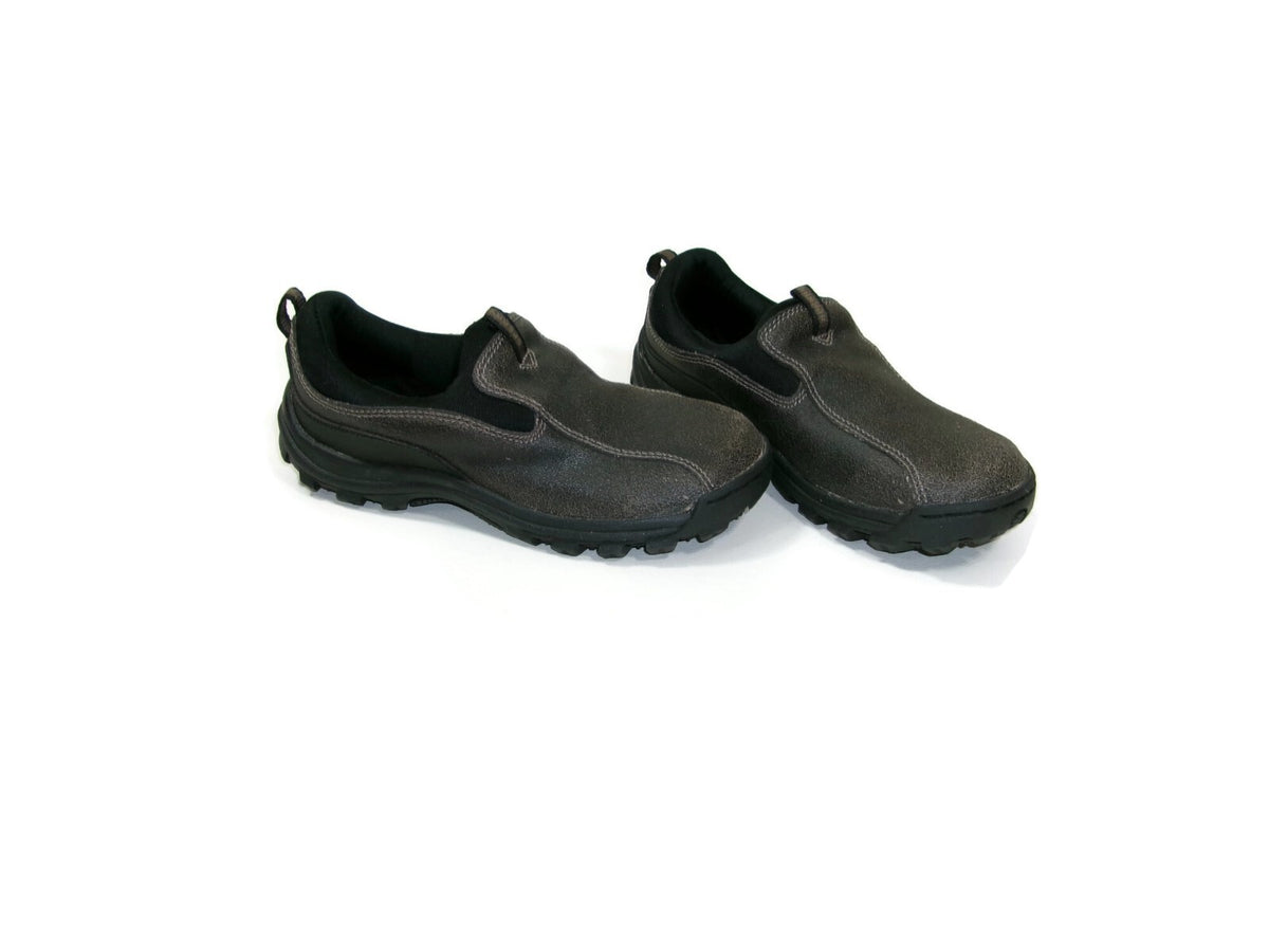 Sperry Top Sider Boys Slip On Moccasins Brown- ish Distressed Leather  Size 2 M