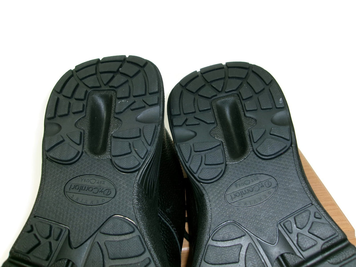 Dr. Comfort Roger  Mens  Orthopedic Black Leather Shoes Midnight Size 14 M