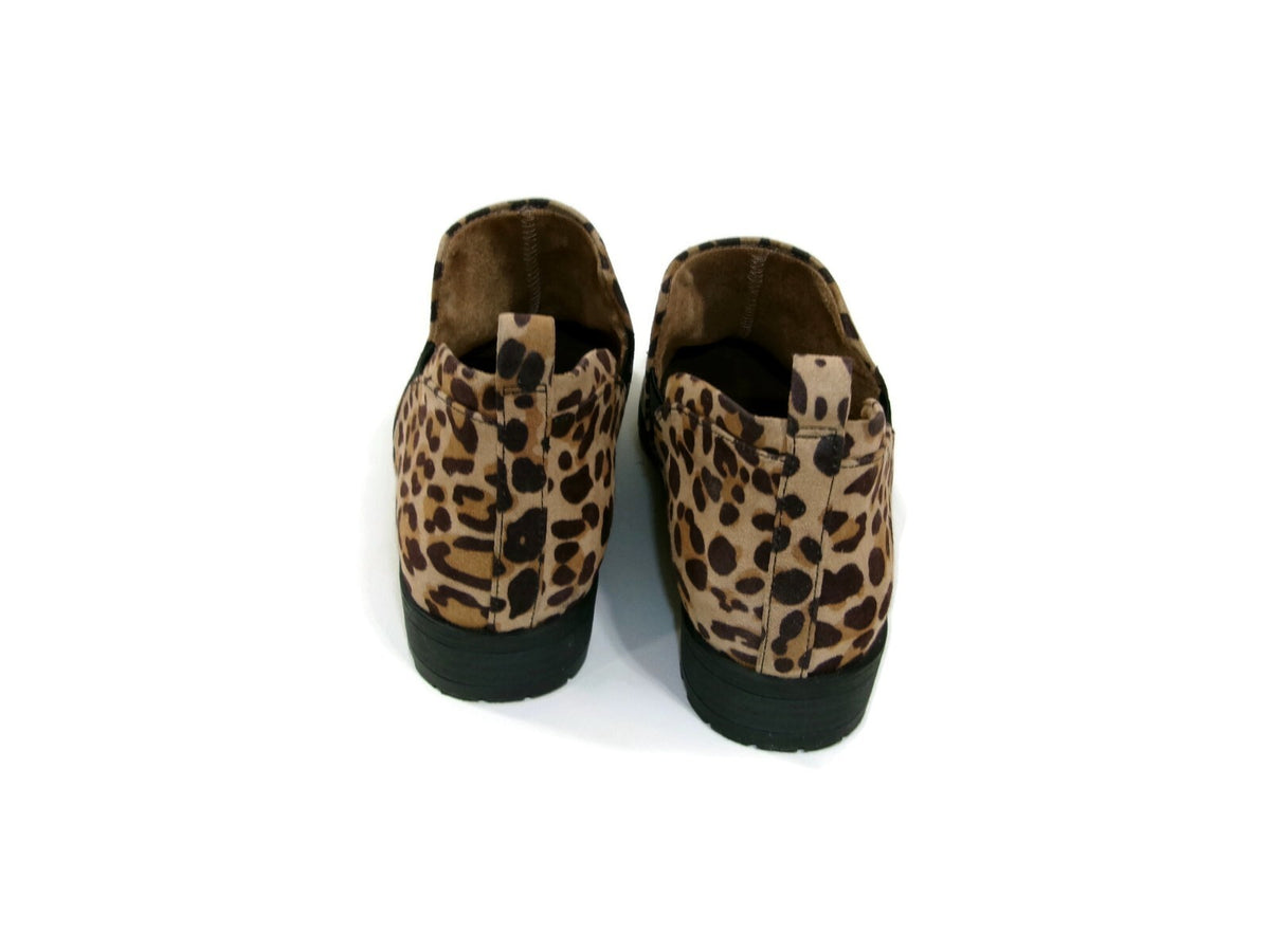 Dr. Scholl's Womens Comfort Leopard Animal Print Booties Shoes Size 7.5 M