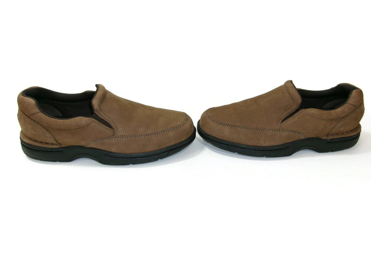 Rockport  Classic Mens Light Brown Leather Loafers  Comfort Shoes Size 8 W