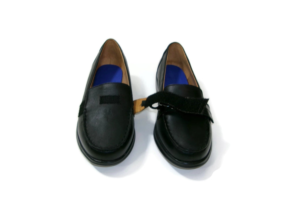 Dr. Comfort Womens Black Leather Mallory Diabetic Foot Comfort Shoes Size 9.5 W