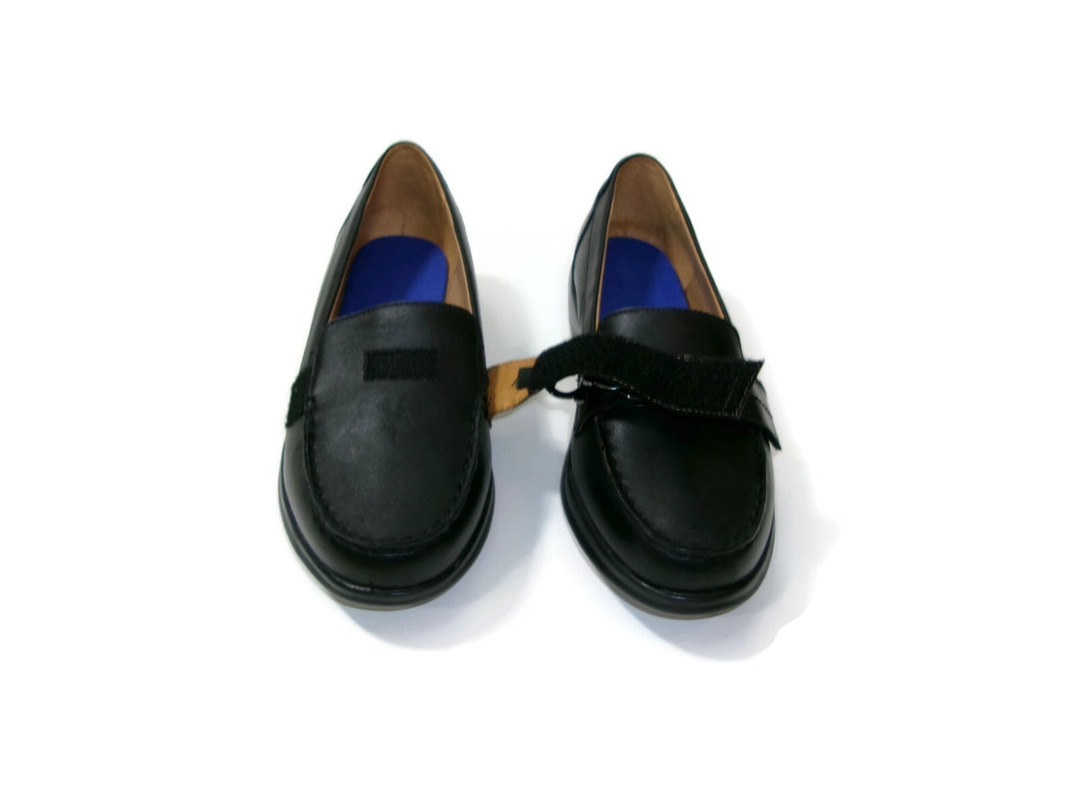 Dr. Comfort Womens Black Leather Mallory Diabetic Foot Comfort Shoes Size 9.5 W