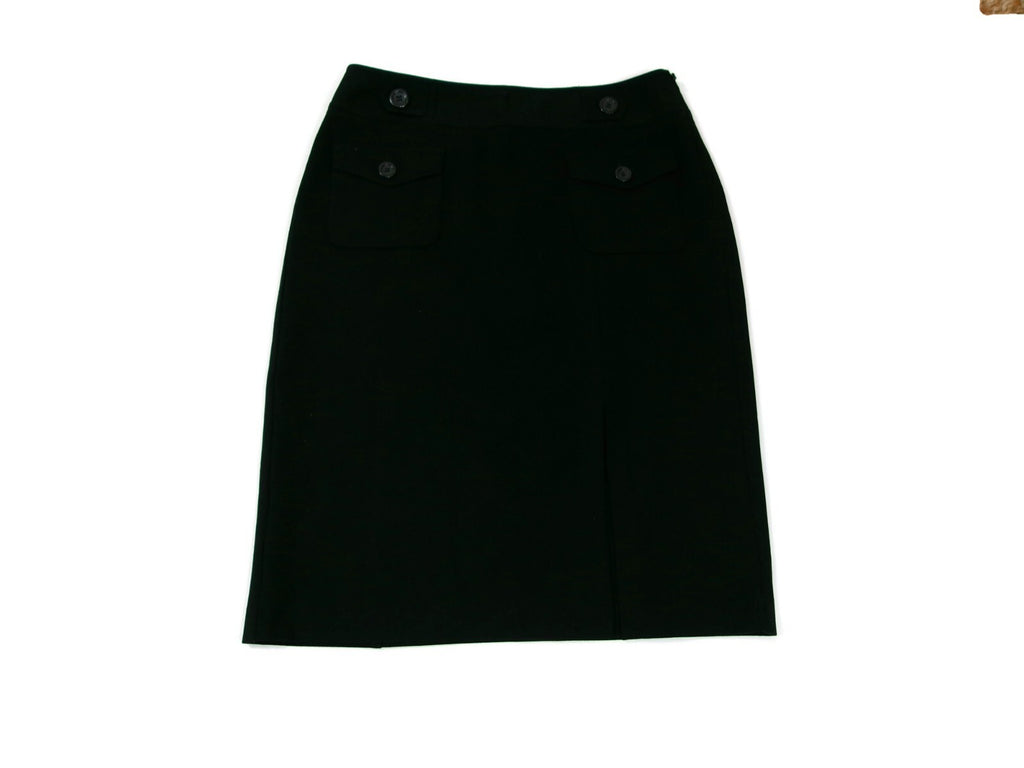 Ann Taylor Womens Black Knit Stretch Career Work Skirt Size 6