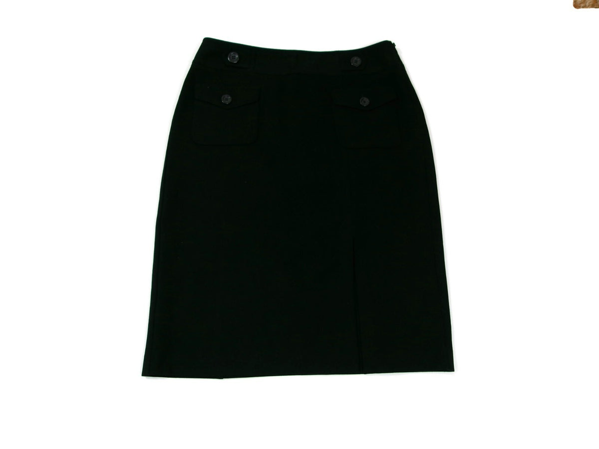 Ann Taylor Womens Black Knit Stretch Career Work Skirt Size 6