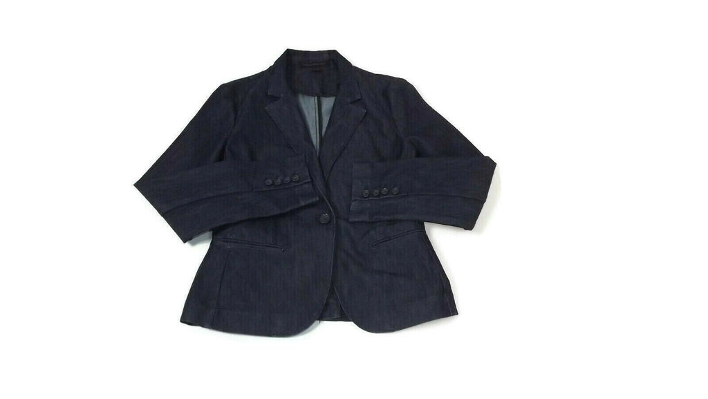 EXPRESS DESIGN STUDIO  Dark Denim  Womens Jean Jacket Blazer Size 8