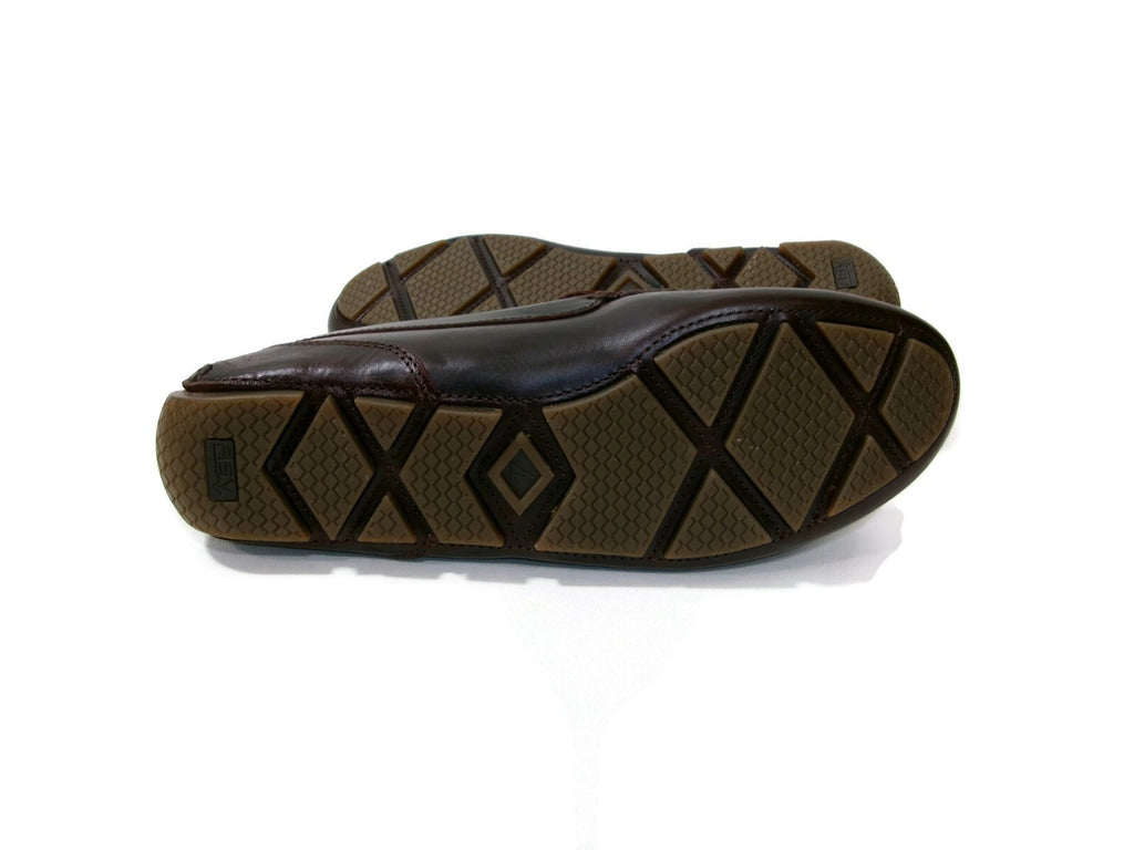 Sperry Mens Davenport Venetian Driver Moccasin Brown Leather Shoes Size 8 W
