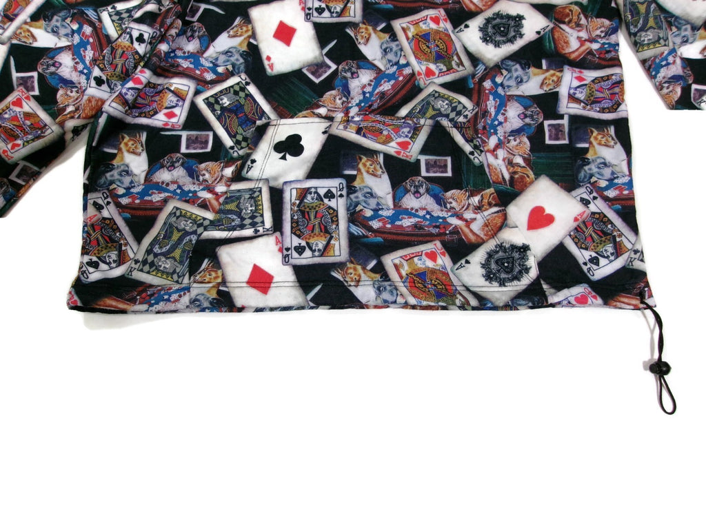 Mens Fresh Prints Of Bel-Air Casino Cards Gamblers Hoodie Sweatshirt Top Size L