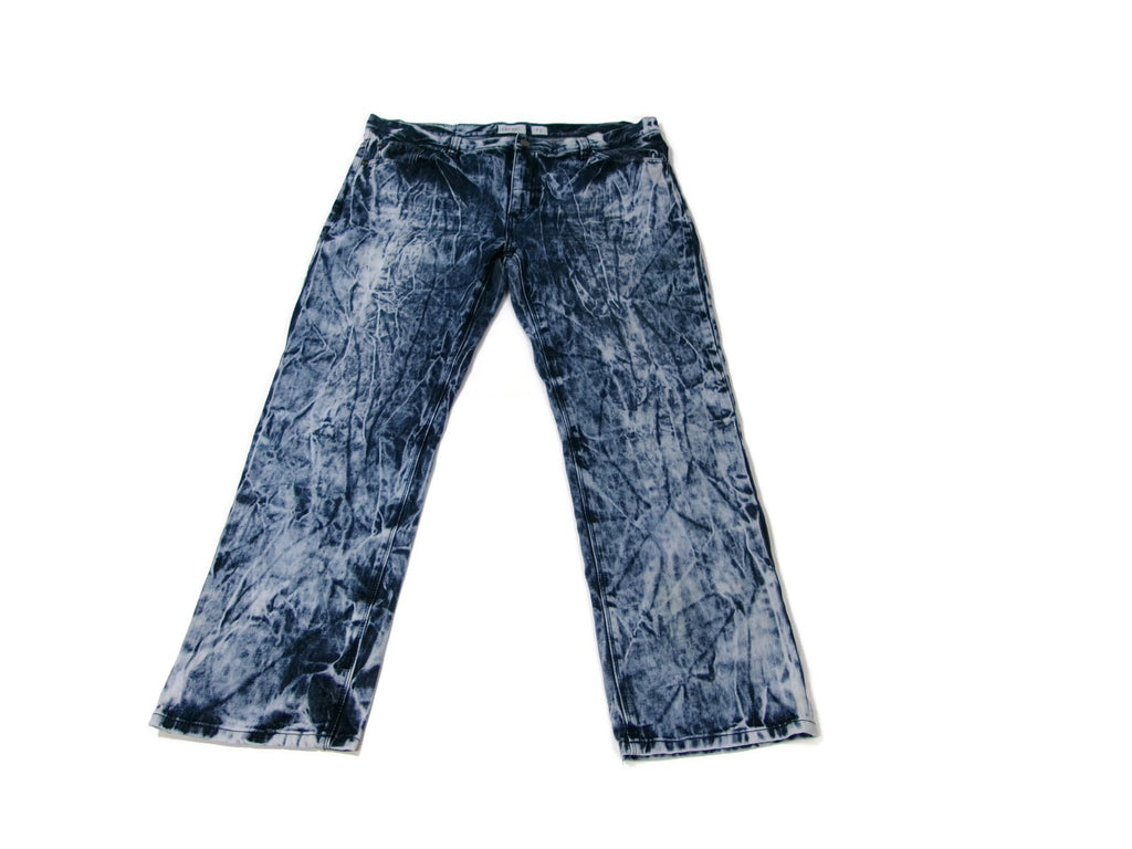 Mens Decibel Jeans Size 42X32 Bleach/Acid Wash Destroyed Relaxed Loose Vintage