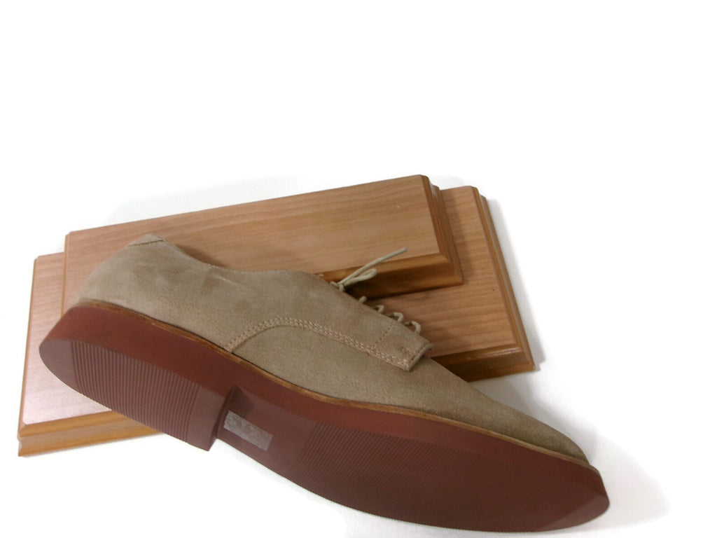 J. Crew Mens Amputee ONE SINGLE LEFT SHOE ONLY Taupe Beige Suede Oxford Size 12