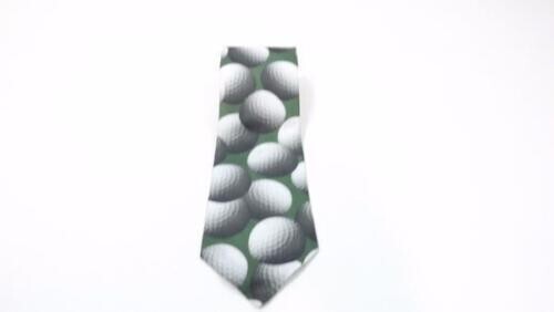 vintage RALPH MARLIN Golf Themed JUST BALLS GOLF Balls Mens Fun Tie Clean Nice 1