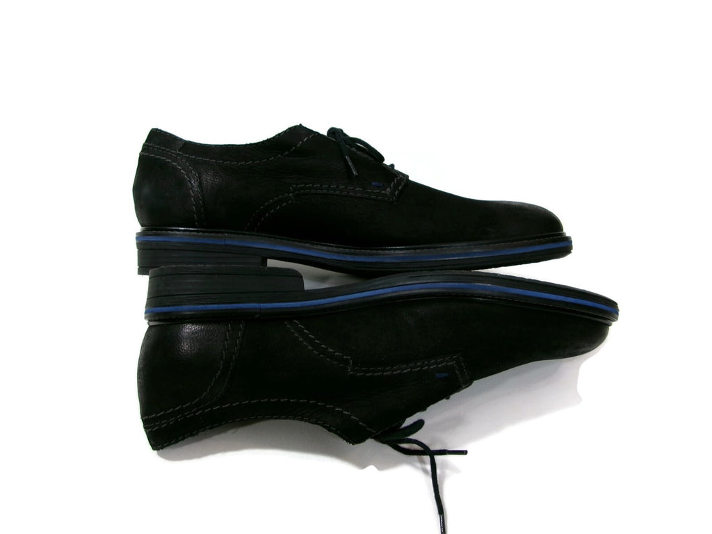Mephisto Mens Quality Derby Oxford Casual Black Leather Lace Up Shoes Size 9.5 M