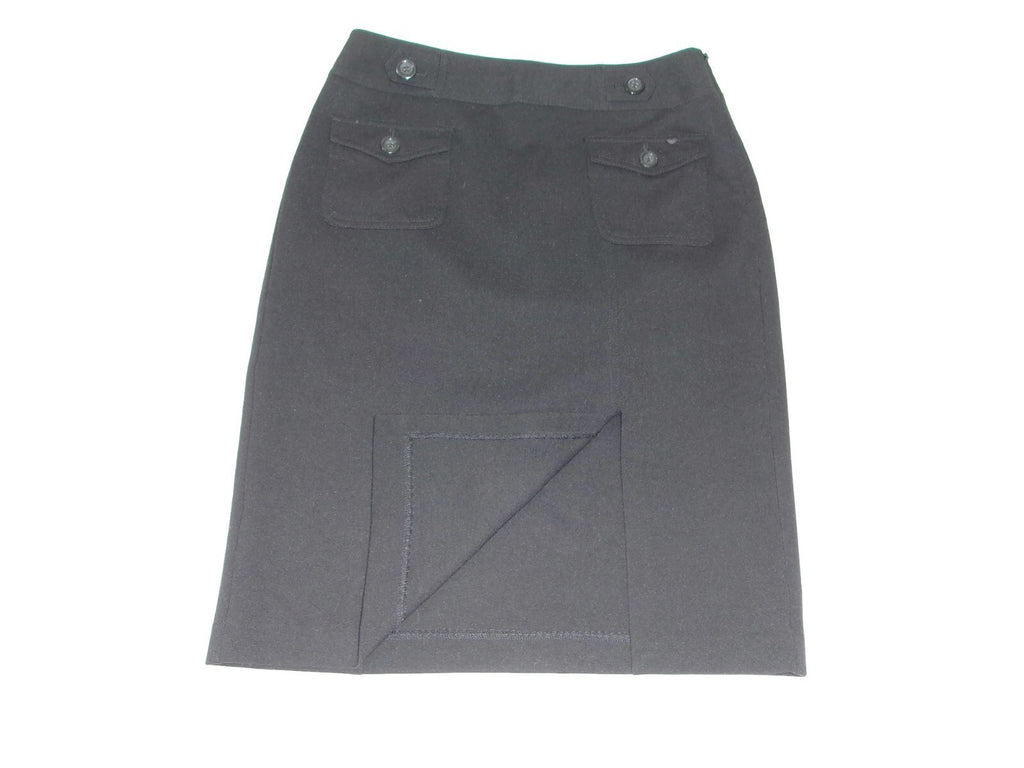 Ann Taylor Womens Black Knit Stretch Career Work Skirt Size 6