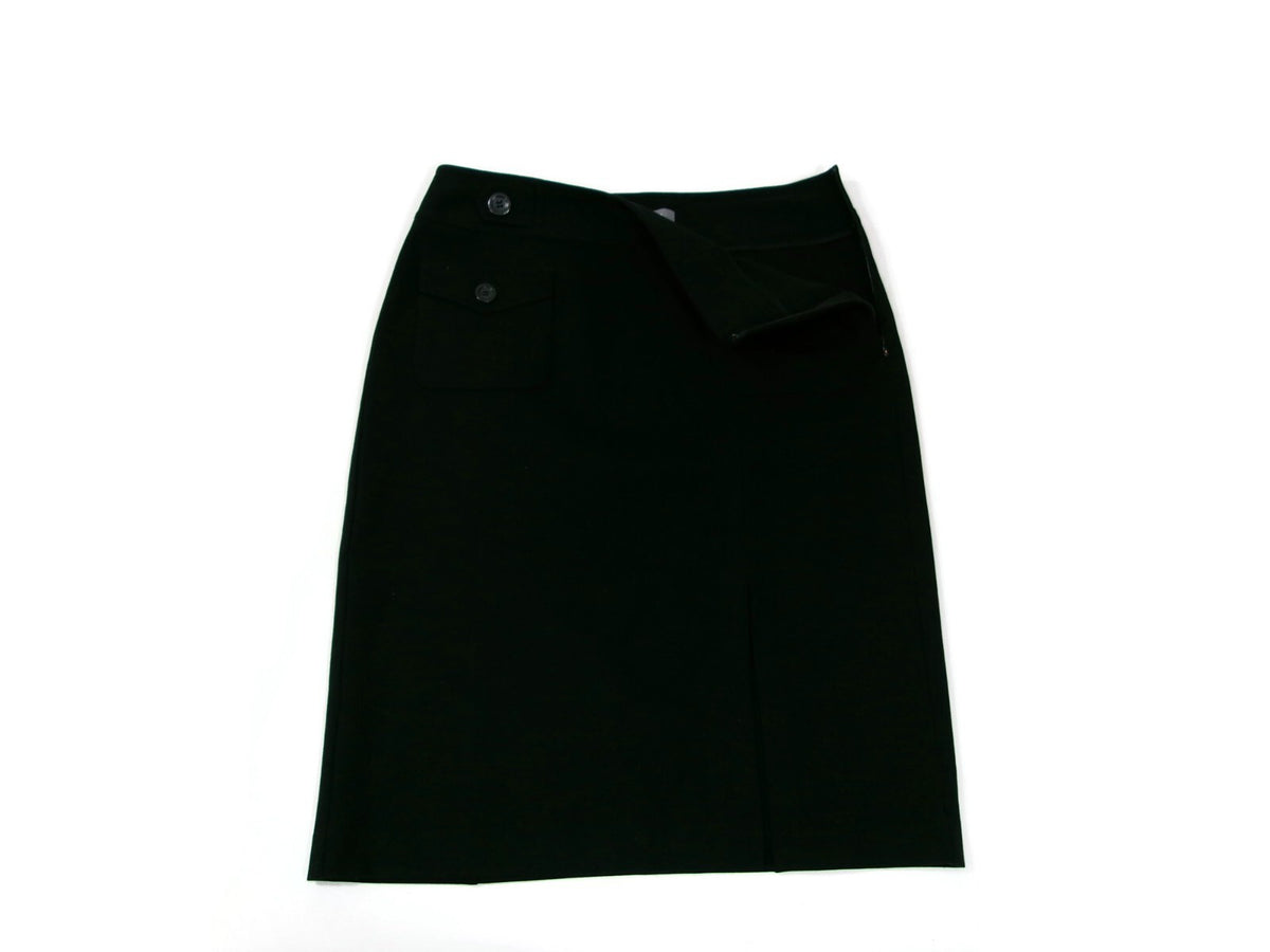Ann Taylor Womens Black Knit Stretch Career Work Skirt Size 6