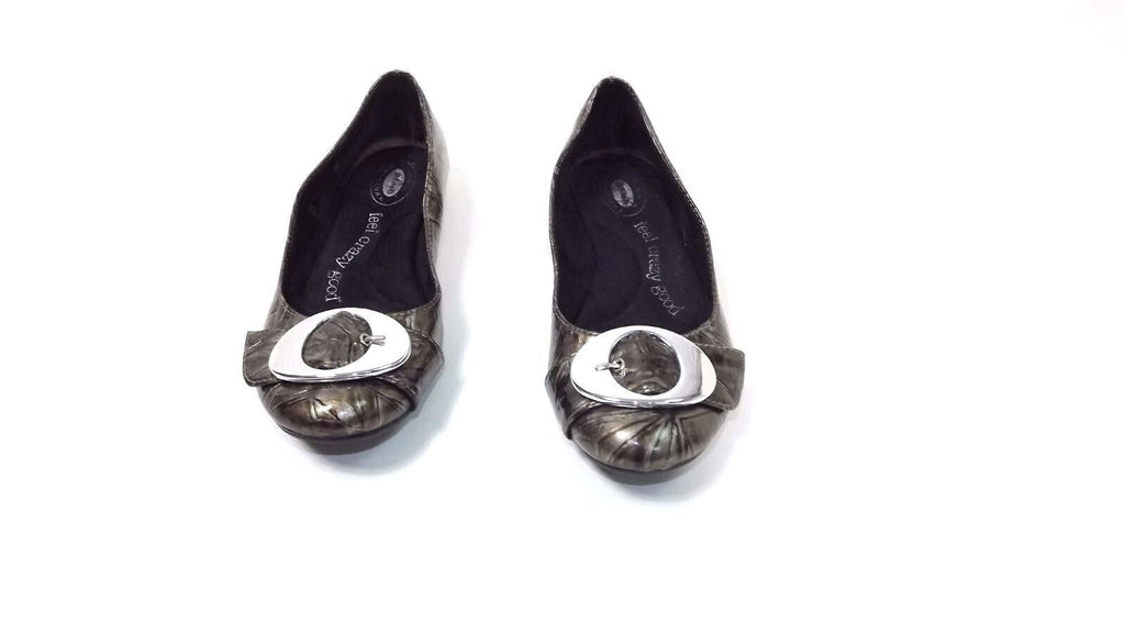 Dr Scholls Womens Flats Shoes Size 7 M Feel Crazy Good Collection Pewter Brown