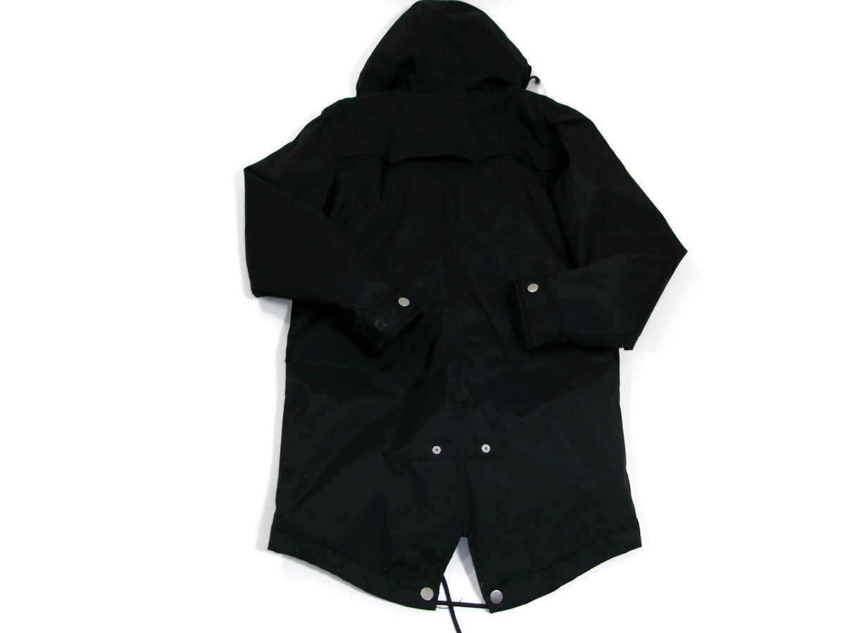 Mens Wemoto Finley Parka Coat Jacket  Black Nylon  Lined  Hooded Size S Small