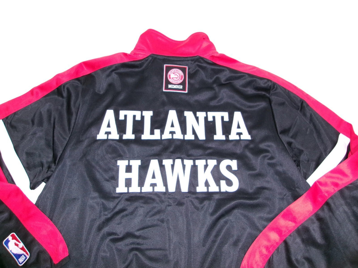 NBA Atlanta Hawks Member Full Zip Track Jacket Red Black Size L Large New w/Tag