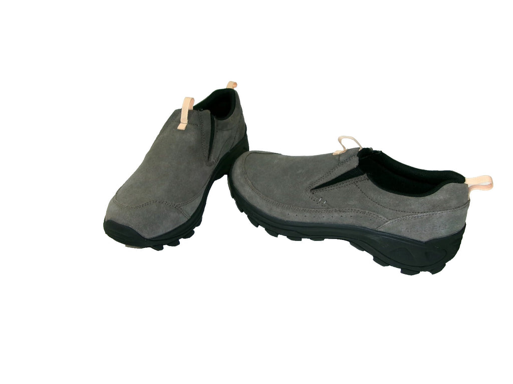 Merrell Womens Nessa Slip On Sneakers Shoes Size 11 Gray Suede Rugged Grip Sole