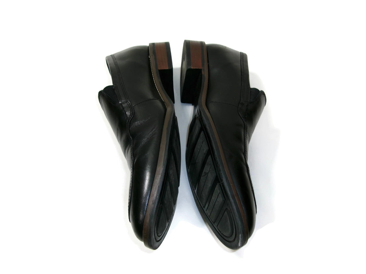 Cole Haan Mens Black Leather Slip On Loafers Shoes Size 11 M