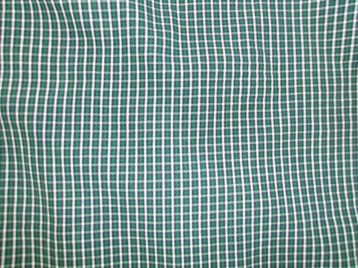 Mens BRITCHES Plaid Shirt Size XL GREEN Black White Button Down Long Sleeve