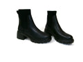 Womens STEVE MADDEN  Chunky Black Sock Boots Shoes Hayle  Ankle Slip ON Size 8.5
