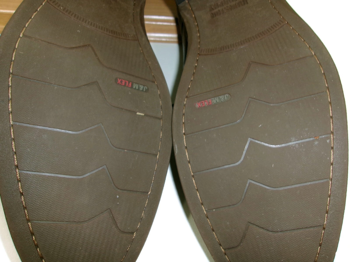 Johnston & Murphy Mens Flex Sheep Skin Leather Soles Black  Shoes Size 13 D