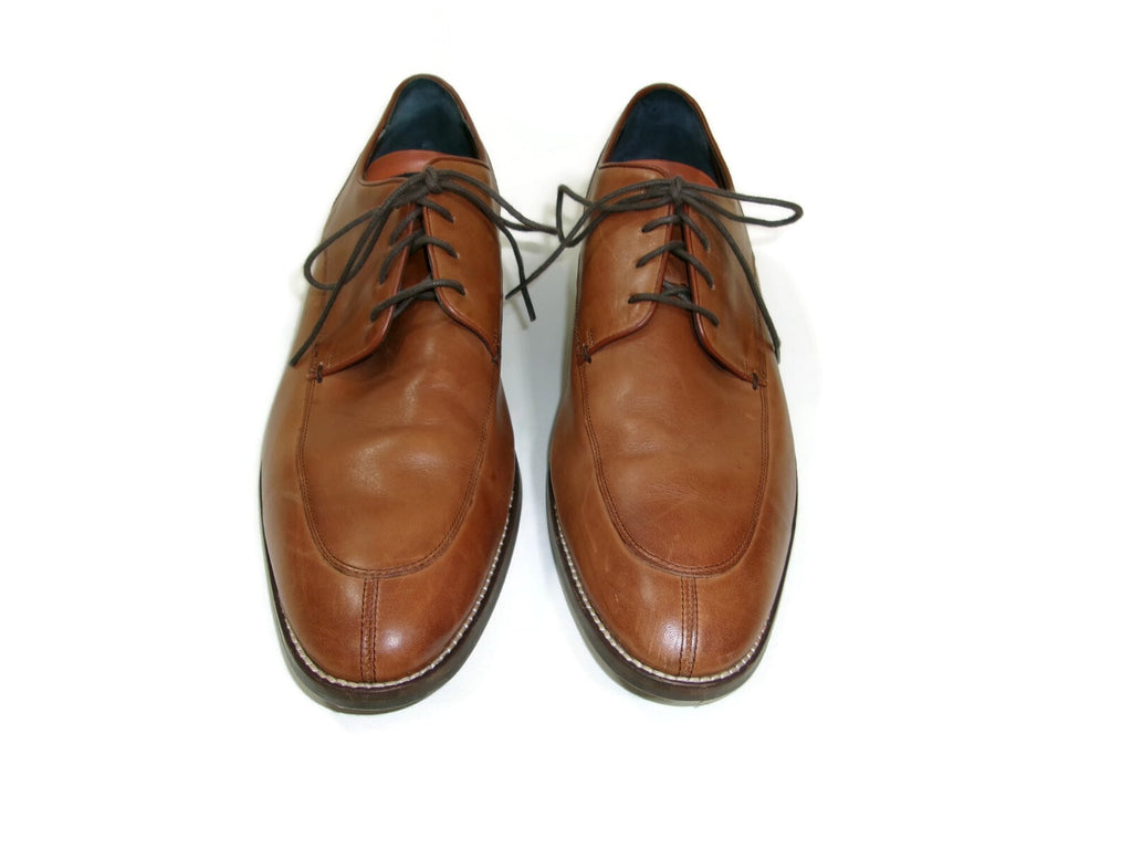 Cole Haan Grand OS Mens Tan Leather Lace Up Oxfords Cap Toe Shoes Size 11.5 M