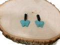 Womens Ear Candy Statement Drop Earrings   Turquoise Butterfly w/ Unique  Design