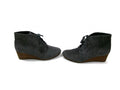 Dr Scholl's Be Energized Womens Gray Micro Suede Wedge  Booties Shoes Size 9 M