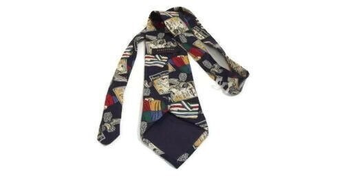 STRUCTURE Mens Italian Fabric Athletic Sportsmans Football Coach Tie 100% SILK