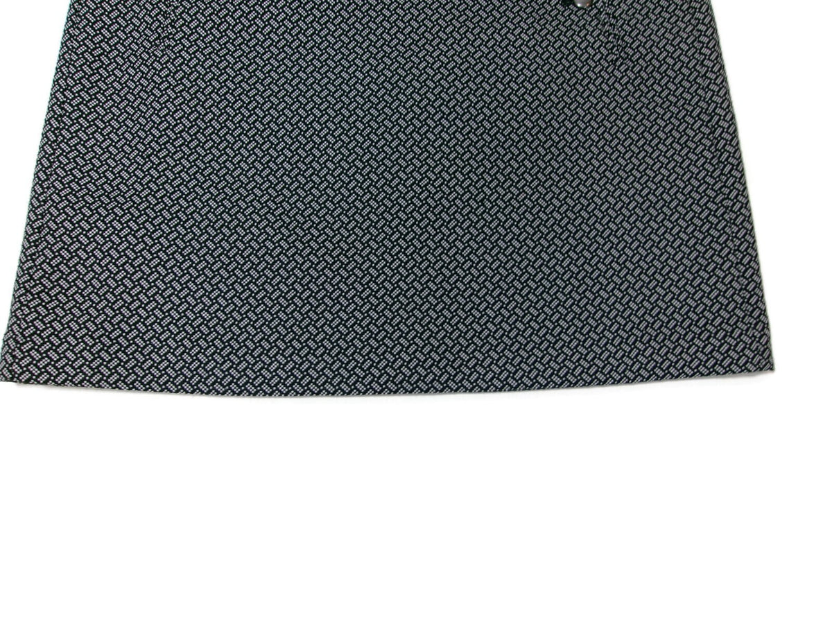 Womens ANN TAYLOR LOFT Jacquard Career Skirt Size 14 Black & White Lined