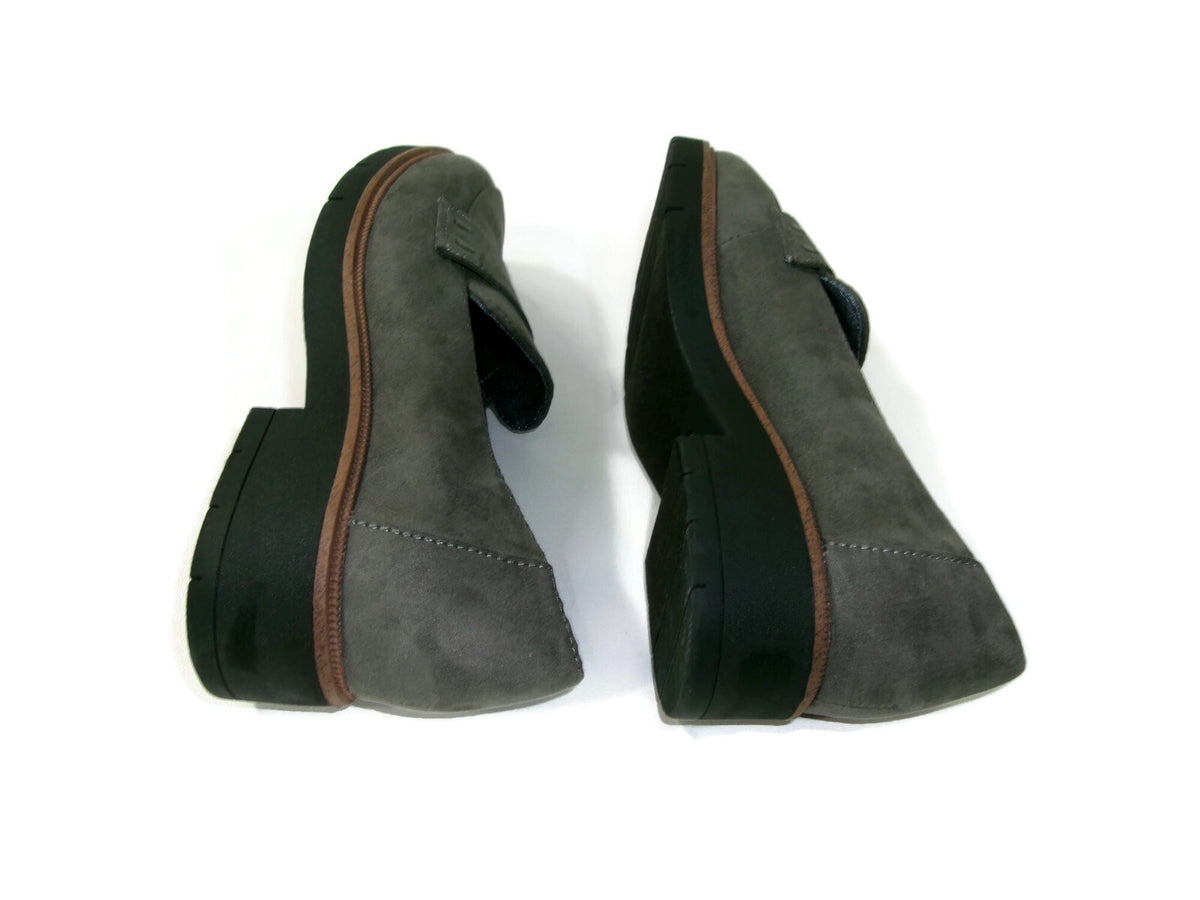 Dr. Scholl's Womens Gray Shoes Size 6.5 M Stylish  Grow Up Loafers Slip Ons
