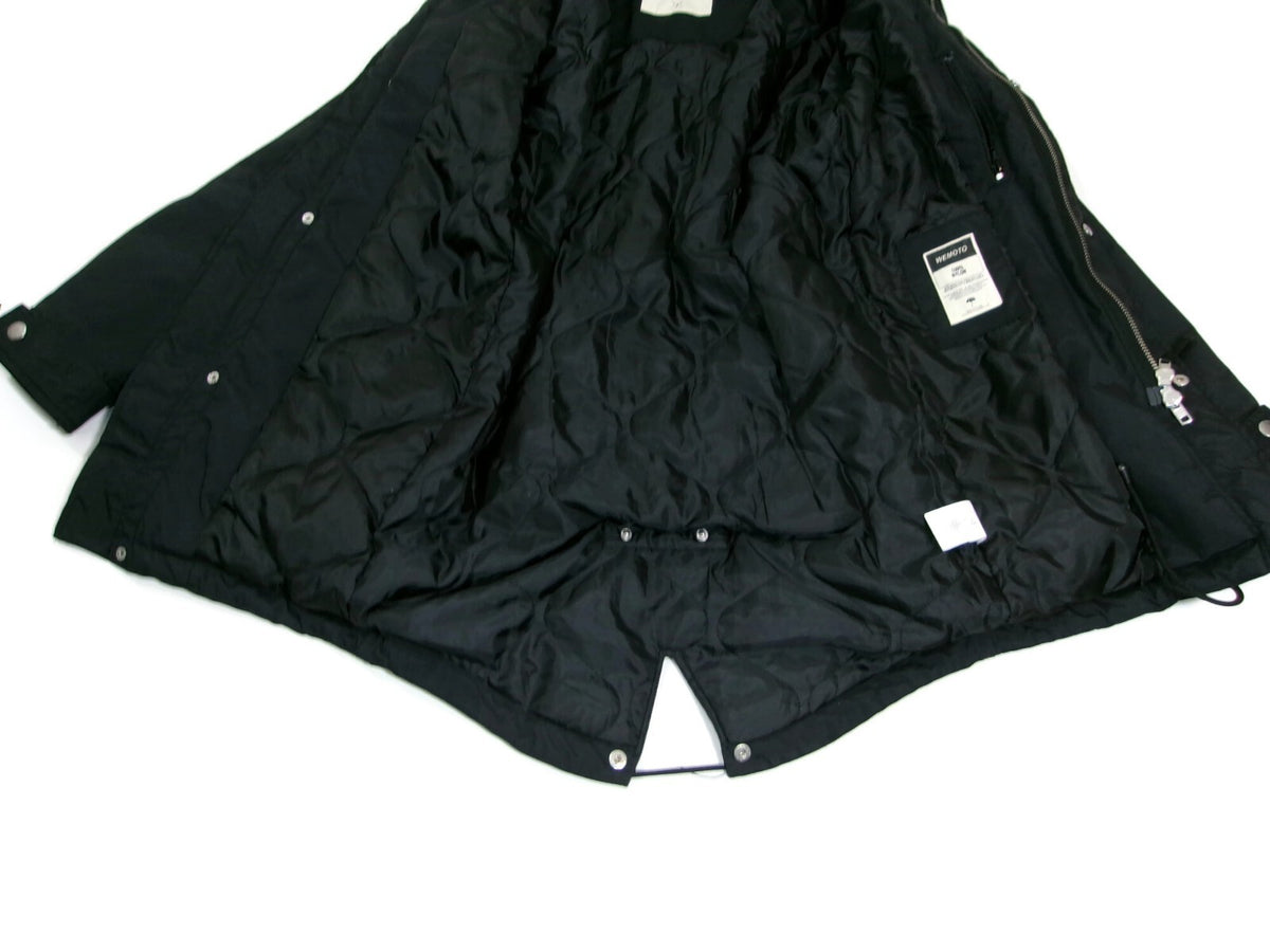 Mens Wemoto Finley Parka Coat Jacket  Black Nylon  Lined  Hooded Size S Small