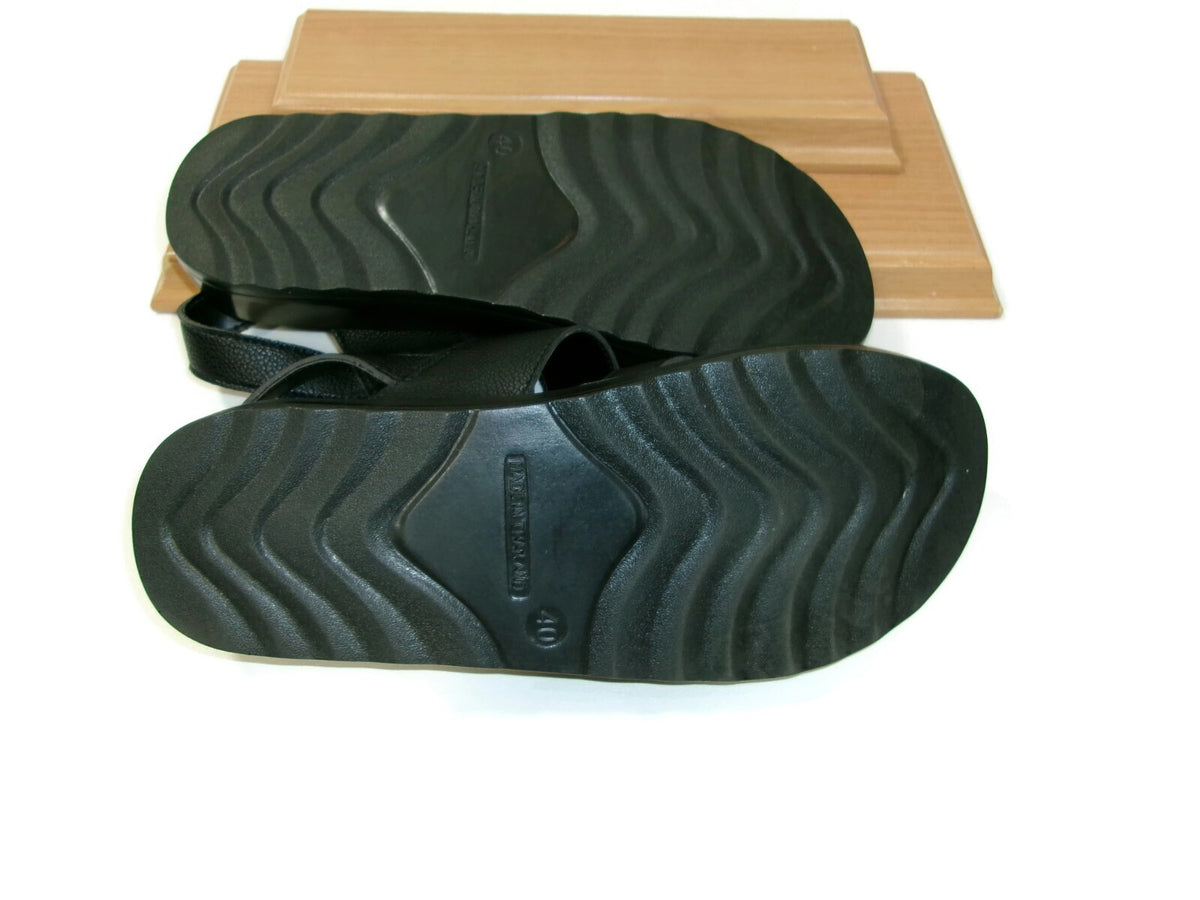 Womens AEROTHOTIC Arch Support Comfy Black Sandals Shoes Size 40 EUR 9 / 10 US