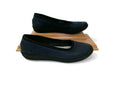 Clarks Womens Comfy Cushion Soft Cloudsteppers Blue Leather Flats  Shoes Size 9